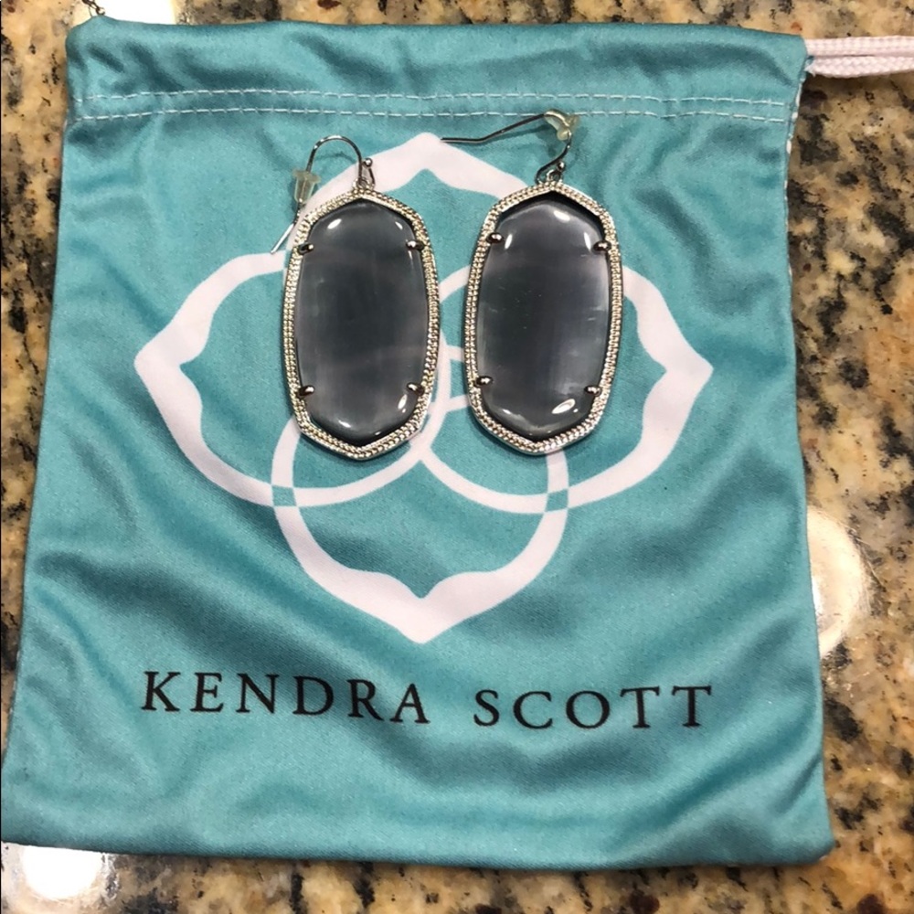 Kendra Scott Danielle silver slate cats eye